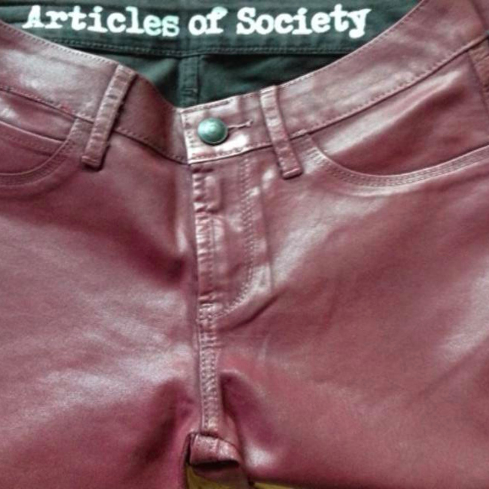 Articles Of Society 'Mya' Coated Skinny Jeans - Picture 6 of 7